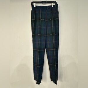 Wool tartan Plaid trousers- Like New